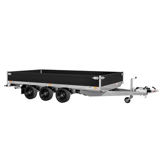 Saris Platformtrailer - PL 406 224 3500 3B - Black Edition med affjedring og forberedt til ramper - 3.500 kg